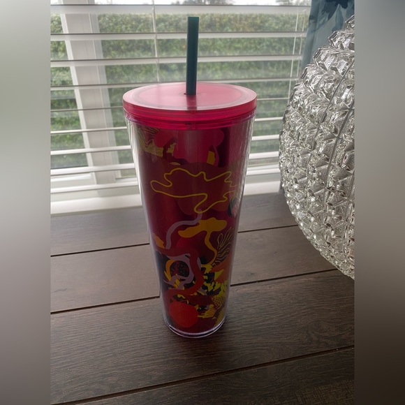 Starbucks Pink Ocean & Forest Floral Venti Tumbler Fall 2023 Collection - Picture 2 of 9
